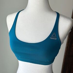 Reebok Teal Blue Scoop Sports Bra